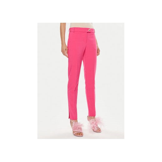 Rinascimento Spodnie materiałowe CFC0118281003 Różowy Slim Fit ze sklepu MODIVO w kategorii Spodnie damskie - zdjęcie 172060802