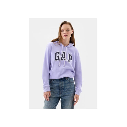 Gap Bluza 870537-03 Fioletowy Regular Fit ze sklepu MODIVO w kategorii Bluzy damskie - zdjęcie 172060830