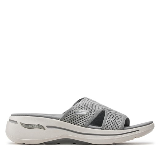 Klapki Skechers Go Walk Arch Fit Sandal-Joyful 140274/GRY Gray ze sklepu eobuwie.pl w kategorii Klapki damskie - zdjęcie 172061471