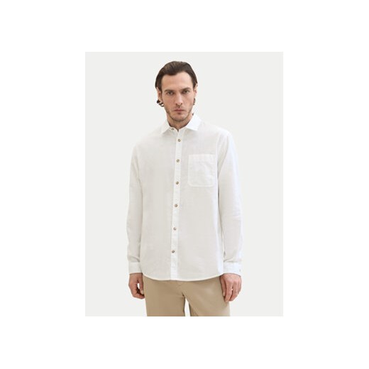Tom Tailor Koszula 1040141 Biały Regular Fit ze sklepu MODIVO w kategorii Koszule męskie - zdjęcie 172061652