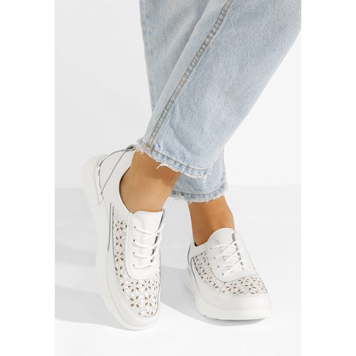 Białe sneakersy damskie Calyse ze sklepu Zapatos w kategorii Buty sportowe damskie - zdjęcie 172063041