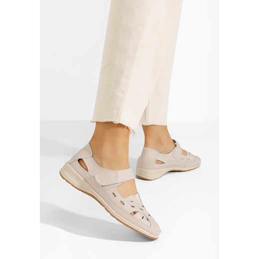 Balerinki Zapatos bez zapięcia na płaskiej podeszwie letnie 