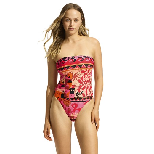 Strój kąpielowy jednoczęściowy Seafolly paradise pink 11117DD-127 ze sklepu piubiu_pl w kategorii Stroje kąpielowe - zdjęcie 172063234