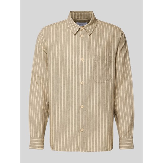Koszula casualowa o kroju regular fit ze wzorem w paski model ‘Casual’ ze sklepu Peek&Cloppenburg  w kategorii Koszule męskie - zdjęcie 172064512