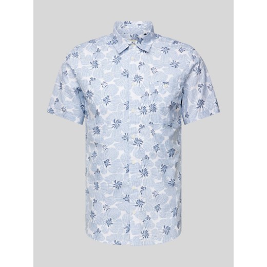 Koszula casualowa o kroju slim fit z nadrukiem na całej powierzchni ze sklepu Peek&Cloppenburg  w kategorii Koszule męskie - zdjęcie 172064553