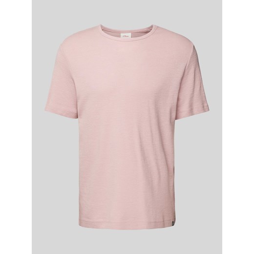 T-shirt z fakturowanym wzorem ze sklepu Peek&Cloppenburg  w kategorii T-shirty męskie - zdjęcie 172064581
