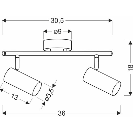 Metalowa złota lampa sufitowa w stylu nowoczesnym - Z012-Lesi Lumes One Size Edinos.pl