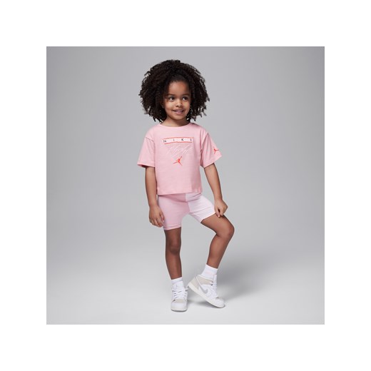 Zestaw z kolarkami dla maluchów Flight Jordan Mini Me - Różowy ze sklepu Nike poland w kategorii Komplety dziewczęce - zdjęcie 172068431
