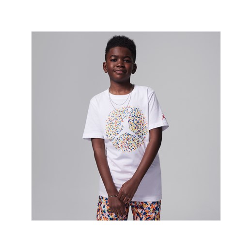 T-shirt dla dużych dzieci z nadrukiem Jordan Poolside Jumpman - Biel Jordan XL Nike poland