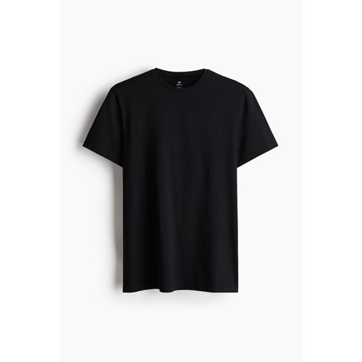 H & M - T-shirt COOLMAX Slim Fit - Czarny H & M M H&M
