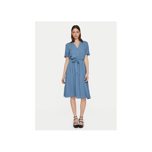Vila Sukienka koszulowa Moashly 14089260 Niebieski Regular Fit ze sklepu MODIVO w kategorii Sukienki - zdjęcie 172069063