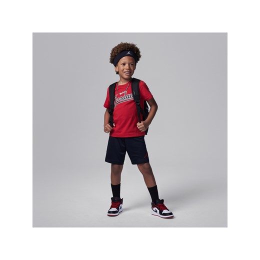 Zestaw ze spodenkami z siateczki dla małych dzieci Jordan MJ Flight MVP - Czerń ze sklepu Nike poland w kategorii Komplety chłopięce - zdjęcie 172069672