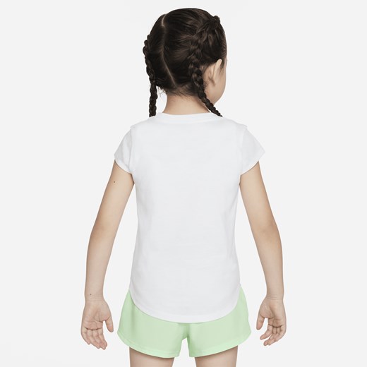 T-shirt z nadrukiem dla maluchów Nike Prep in Your Step - Biel Nike 4T Nike poland