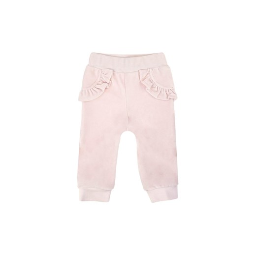 Welurowe spodnie dziewczęce w kolorze liliowym ze sklepu 5.10.15 w kategorii Spodnie i półśpiochy - zdjęcie 172069834