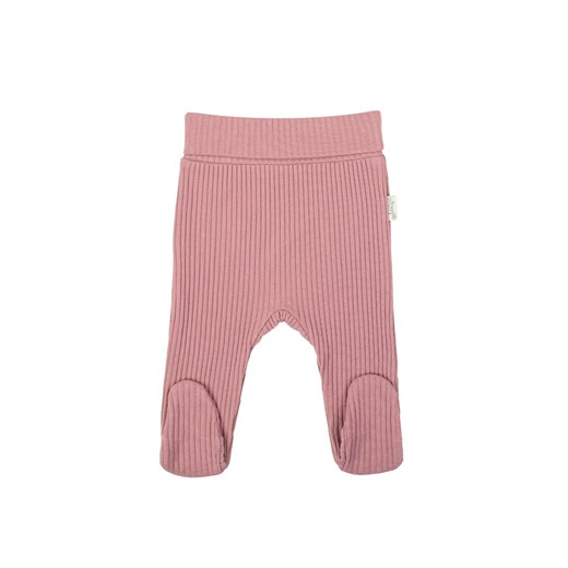 Bawełniane półśpiochy prążkowane w kolorze wrzosowym ze sklepu 5.10.15 w kategorii Spodnie i półśpiochy - zdjęcie 172069851