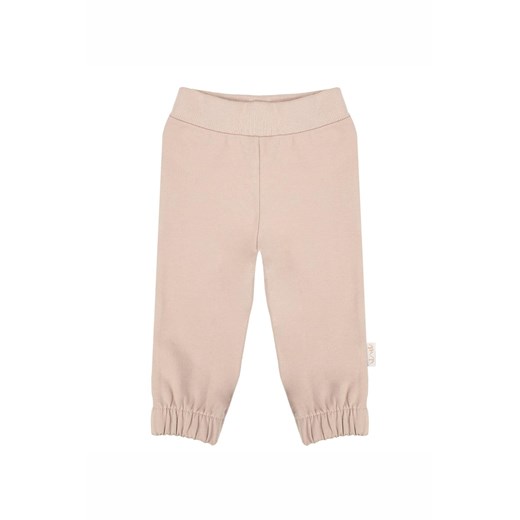 Bawełniane spodnie dresowe w kolorze beżowym ze sklepu 5.10.15 w kategorii Spodnie i półśpiochy - zdjęcie 172069854