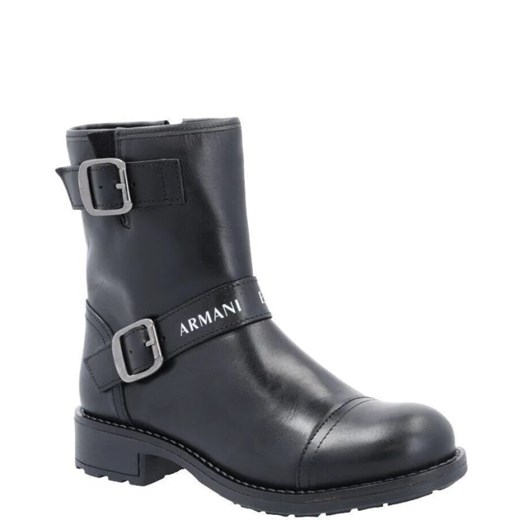 Armani Exchange Skórzane botki Armani Exchange 38 wyprzedaż Gomez Fashion Store