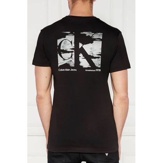 T-shirt męski Calvin Klein z krótkim rękawem z bawełny 