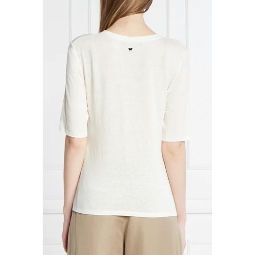 Weekend MaxMara Lniany t-shirt BRUNATE | Regular Fit Weekend Maxmara M Gomez Fashion Store