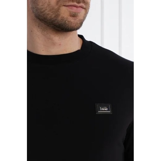 T-shirt męski Karl Lagerfeld czarny z krótkim rękawem z elastanu na wiosnę 