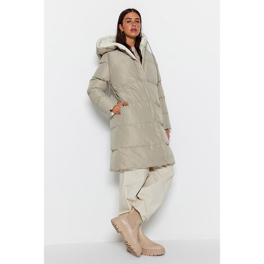 trendyol Dwustronny płaszcz zimowy w kolorze kremowym Trendyol S okazja Limango Polska