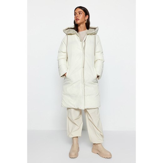 trendyol Dwustronny płaszcz zimowy w kolorze kremowym Trendyol S okazyjna cena Limango Polska