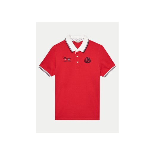 Original Marines Polo DEP2102B Czerwony Regular Fit ze sklepu MODIVO w kategorii T-shirty chłopięce - zdjęcie 172071622