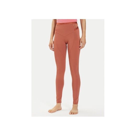 Emporio Armani Underwear Legginsy 164728 3F204 01656 Brązowy Slim Fit ze sklepu MODIVO w kategorii Spodnie damskie - zdjęcie 172071670