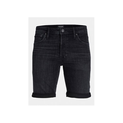 Jack&Jones Szorty jeansowe Jjirick 12250177 Czarny Regular Fit ze sklepu MODIVO w kategorii Spodenki męskie - zdjęcie 172071681