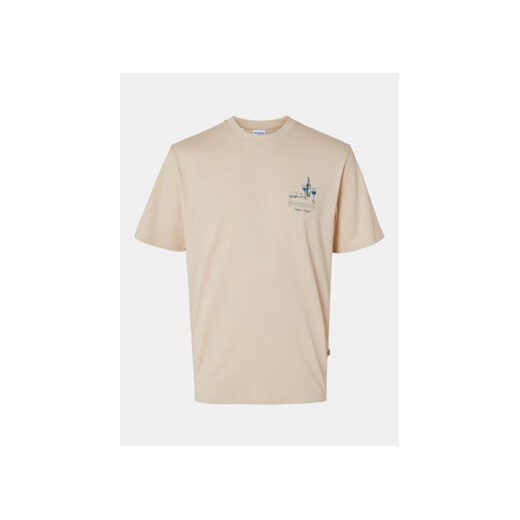 Selected Homme T-Shirt Slhrelaxaries 16094014 Szary Relaxed Fit ze sklepu MODIVO w kategorii T-shirty męskie - zdjęcie 172071804