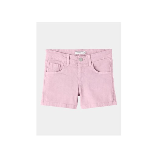 NAME IT Szorty jeansowe Nkfrose 13212157 Różowy Regular Fit ze sklepu MODIVO w kategorii Spodenki dziewczęce - zdjęcie 172071821