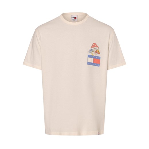 Tommy Jeans Koszulka męska Mężczyźni Bawełna écru nadruk ze sklepu vangraaf w kategorii T-shirty męskie - zdjęcie 172072900