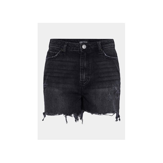 Pieces Szorty jeansowe Summer 17146748 Czarny Regular Fit ze sklepu MODIVO w kategorii Szorty - zdjęcie 172074381