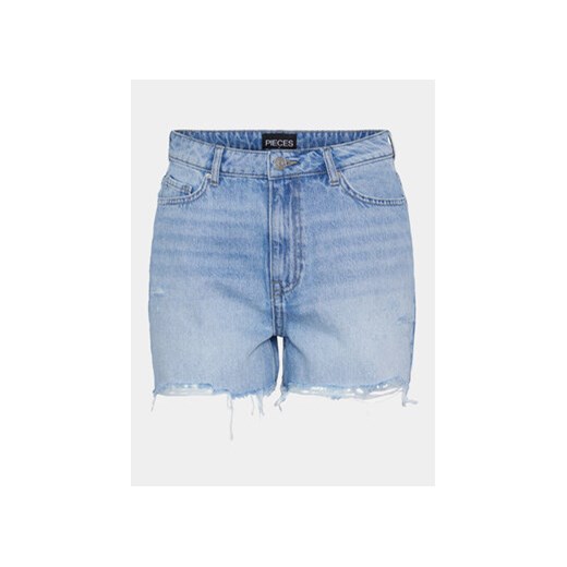 Pieces Szorty jeansowe Summer 17146747 Niebieski Regular Fit ze sklepu MODIVO w kategorii Szorty - zdjęcie 172074391