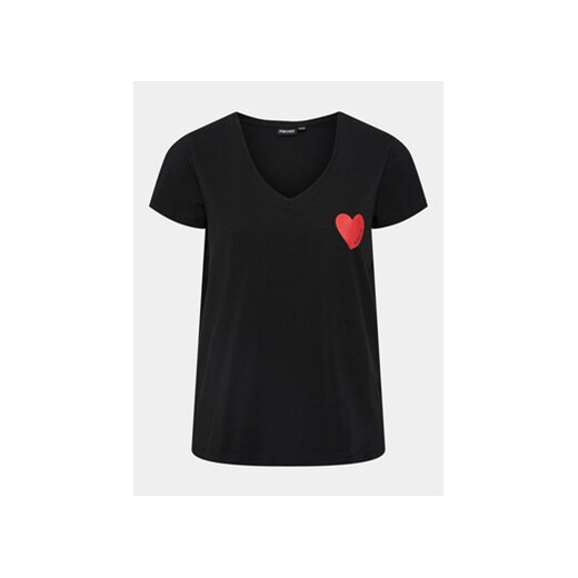Pieces T-Shirt Musi 17148651 Czarny Regular Fit ze sklepu MODIVO w kategorii Bluzki damskie - zdjęcie 172074420