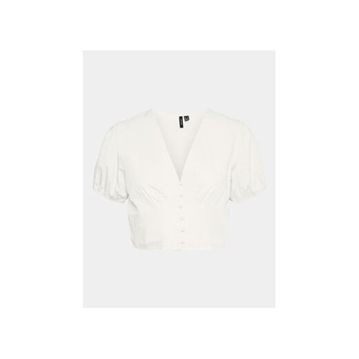 Vero Moda Bluzka Charlotte 10303653 Biały Regular Fit ze sklepu MODIVO w kategorii Bluzki damskie - zdjęcie 172074434
