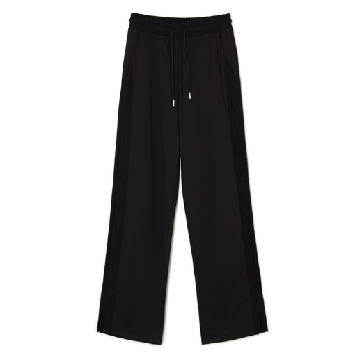 Cropp - Czarne spodnie straight - czarny Cropp L Cropp