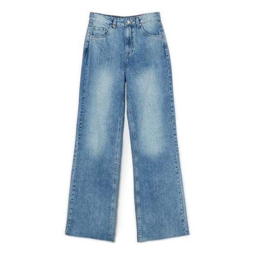 Cropp - Niebieskie jeansy wide leg TALL - niebieski Cropp 36 Cropp