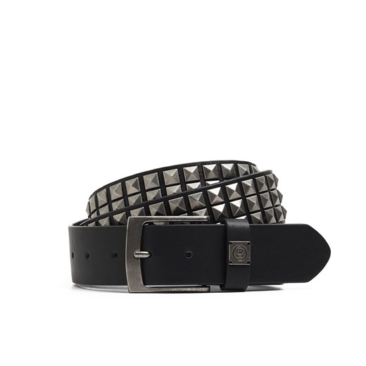 Cropp - Pasek z ćwiekami - szary Cropp S/M Cropp