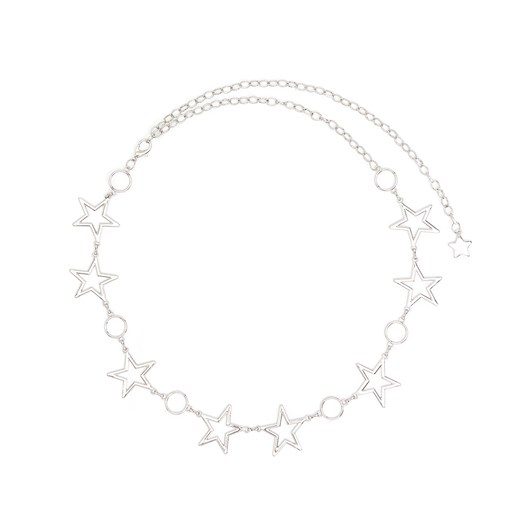 Cropp - Łańcuszkowy pasek do spodni - srebrny Cropp Uniwersalny Cropp