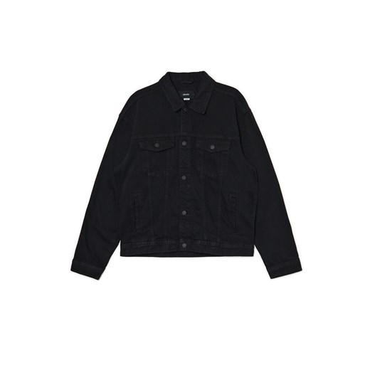 Cropp - Czarna kurtka jeansowa - czarny ze sklepu Cropp w kategorii Kurtki męskie - zdjęcie 172080672