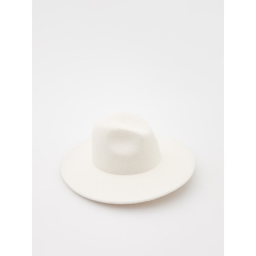 Reserved - Wełniany kapelusz - złamana biel Reserved M okazja Reserved