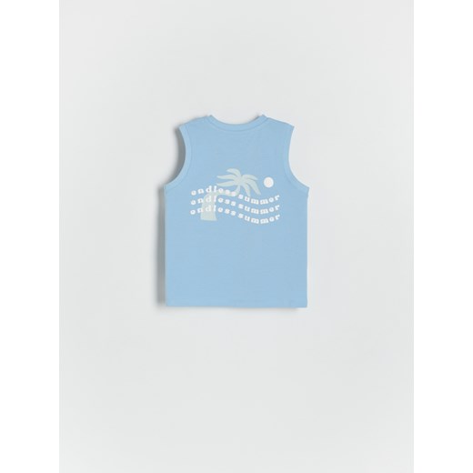 Reserved - T-shirt bez rękawów - niebieski Reserved 92 (1 Reserved