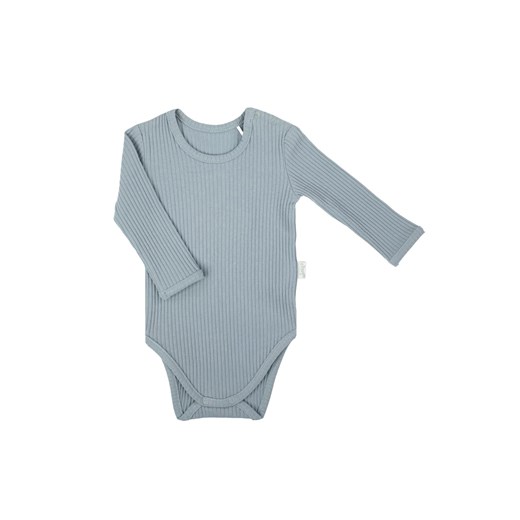 Bawełniane body chłopięce z długim rękawem w kolorze niebieskim ze sklepu 5.10.15 w kategorii Body niemowlęce - zdjęcie 172084250