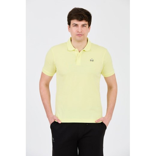 LA MARTINA Cytrynowe polo z małym logo, Rozmiar XL ze sklepu outfit.pl w kategorii T-shirty męskie - zdjęcie 172087243