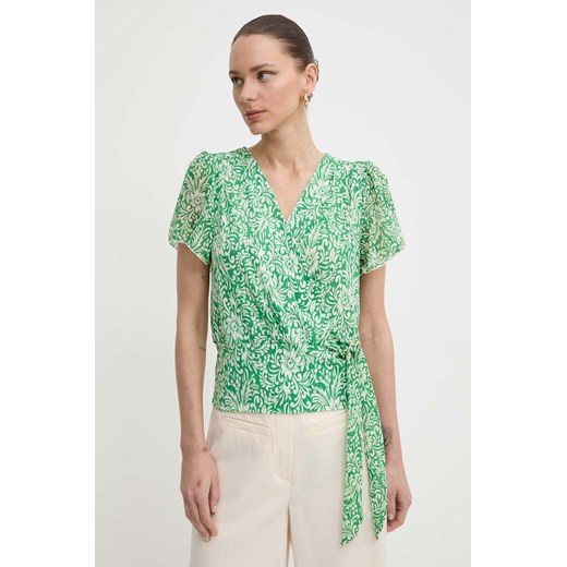 Morgan bluzka DRICHIE damska kolor zielony wzorzysta DRICHIE ze sklepu ANSWEAR.com w kategorii Bluzki damskie - zdjęcie 172089281