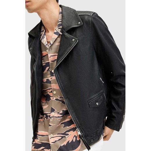 AllSaints kurtka skórzana ROSSER BIKER męska kolor czarny przejściowa M001LA XL ANSWEAR.com
