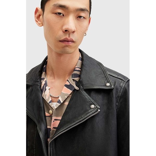 AllSaints kurtka skórzana ROSSER BIKER męska kolor czarny przejściowa M001LA XL ANSWEAR.com
