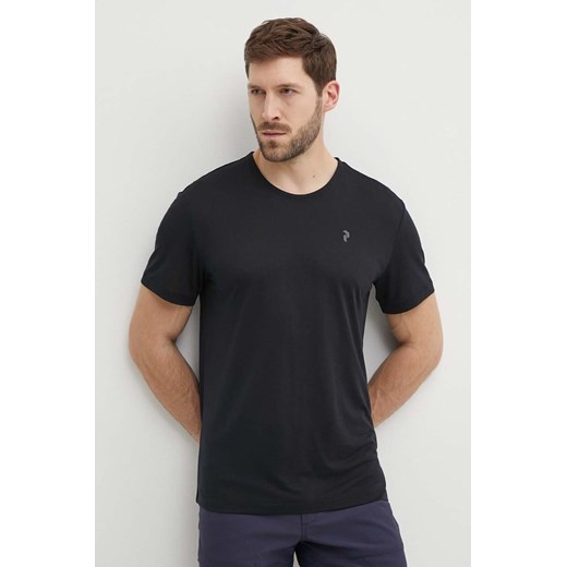 Peak Performance t-shirt sportowy Delta kolor czarny gładki ze sklepu ANSWEAR.com w kategorii T-shirty męskie - zdjęcie 172089844