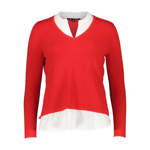 comma Sweter w kolorze czerwono-białym 44 promocja Limango Polska